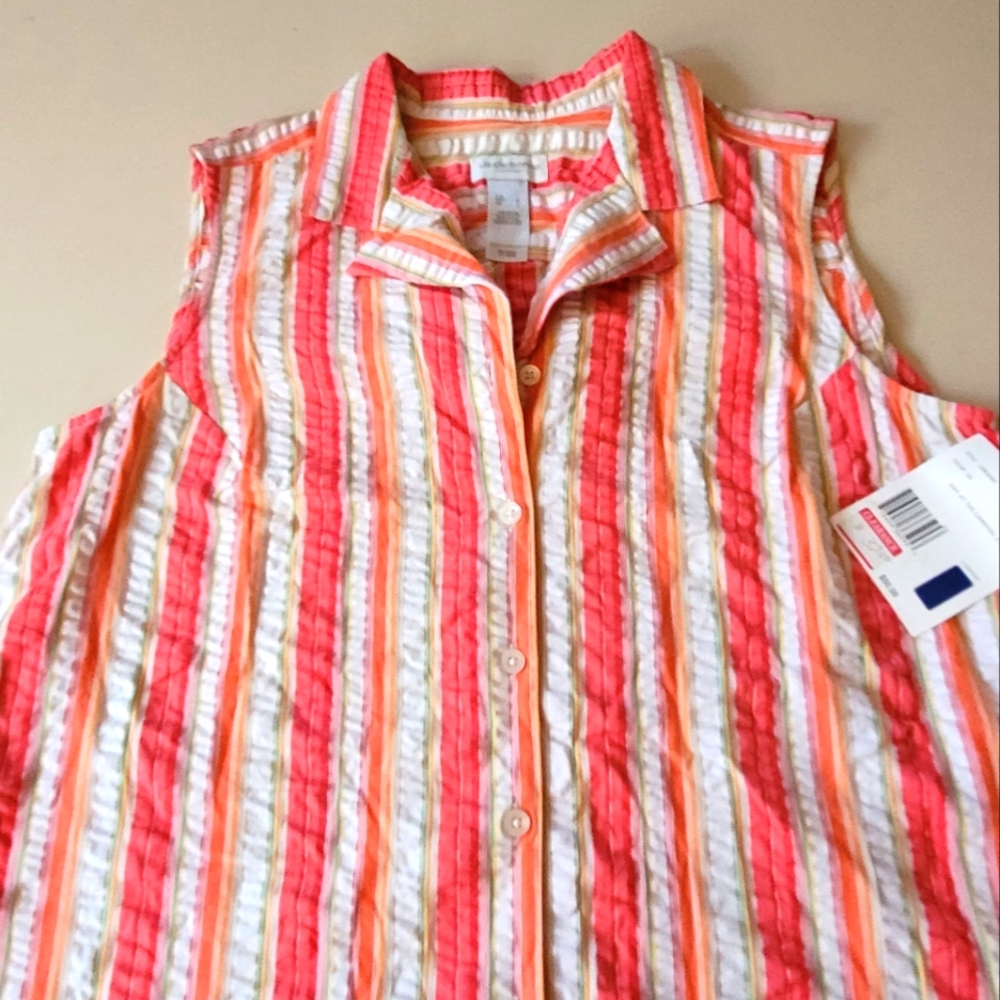 Liz Claiborne sleeveless blouse  sz L